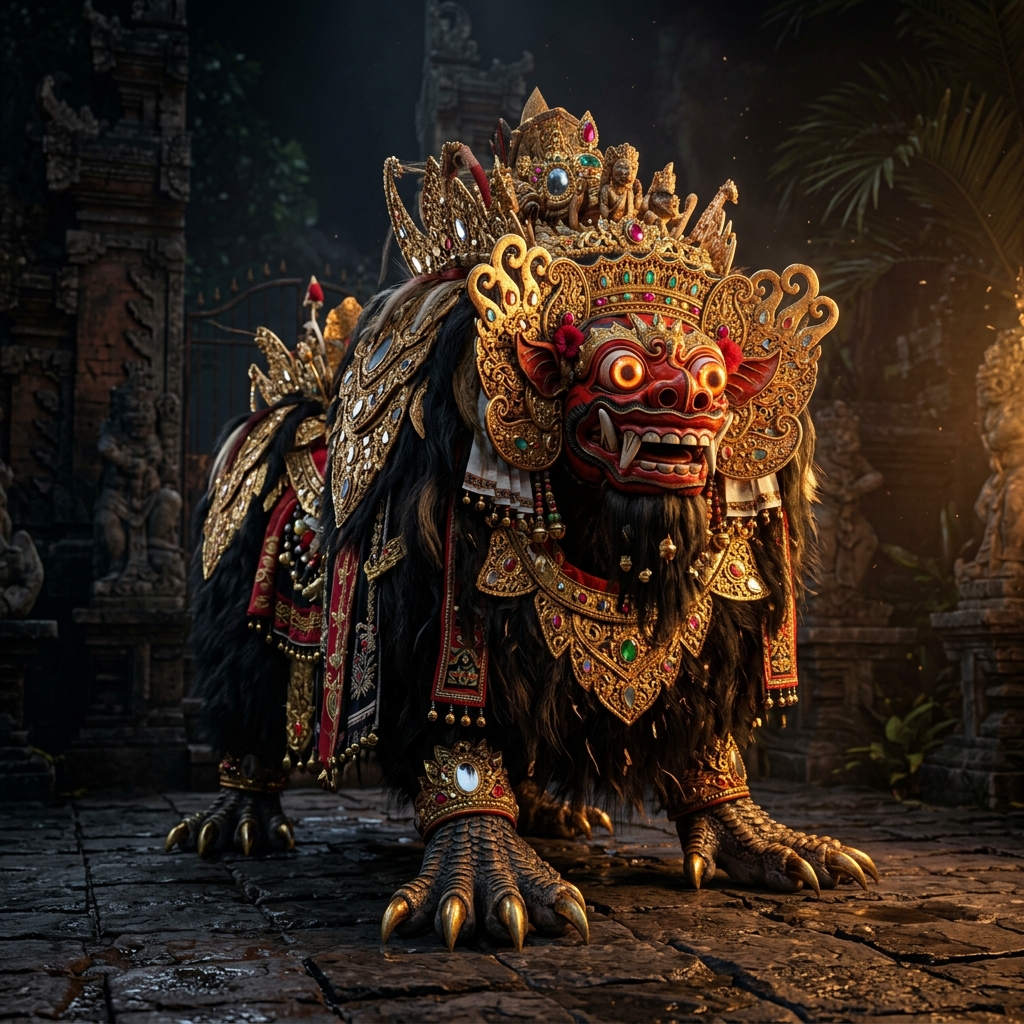 Balinese Barong Beast 3D Asset